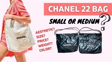 chanel 22 mini vs small